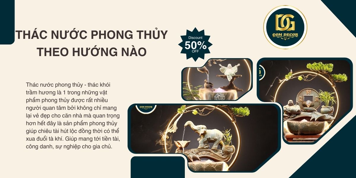 NÊN ĐẶT THÁC NƯỚC PHONG THỦY THEO HƯỚNG NÀO ĐỂ GIA TĂNG TÀI LỘC